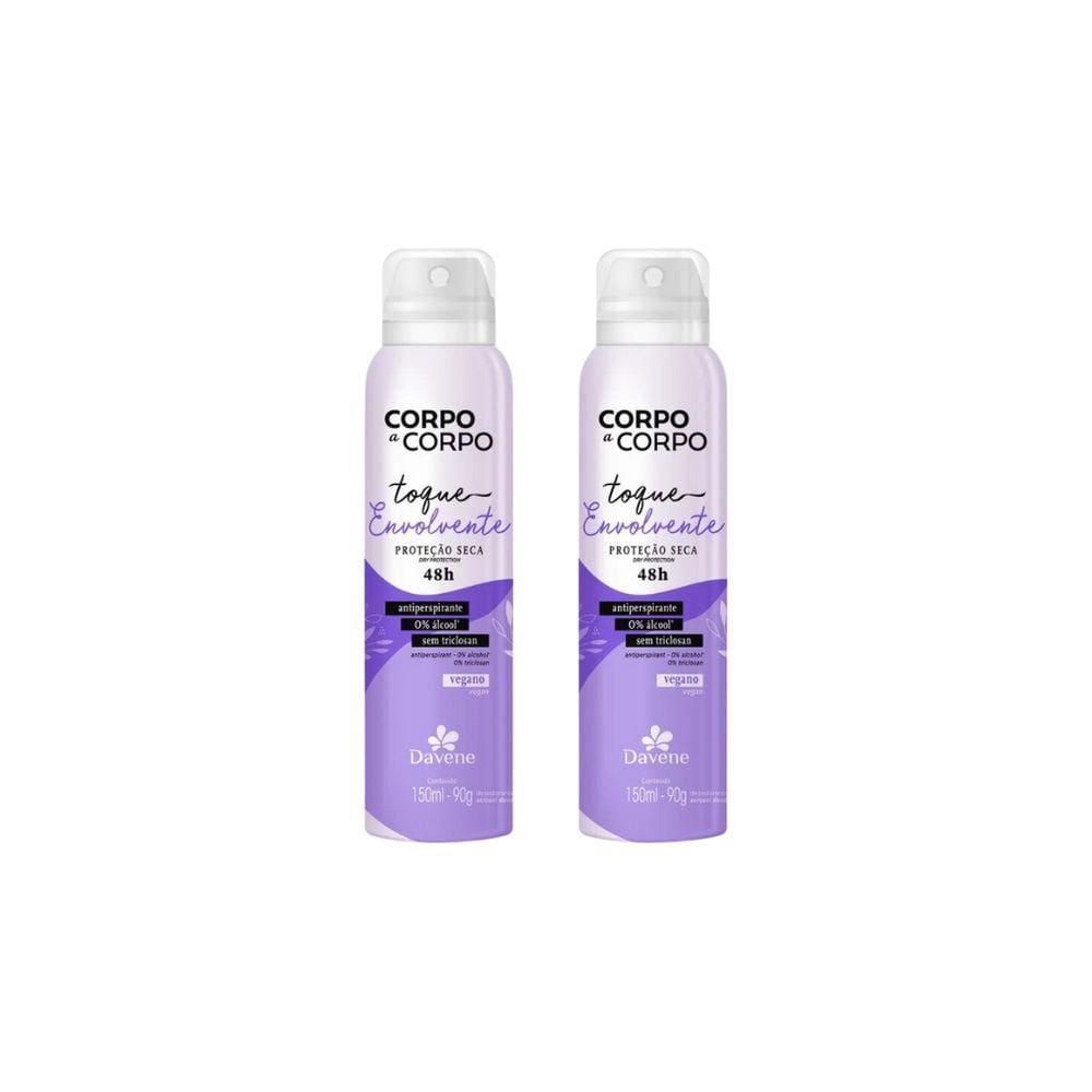 Desodorante Aero Davene Corpo a Corpo Env 150ml-Kit C/2un