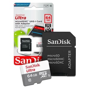 Cartão Memória 64Gb Micro Sd Sandisk, Qualidade Insuperável.