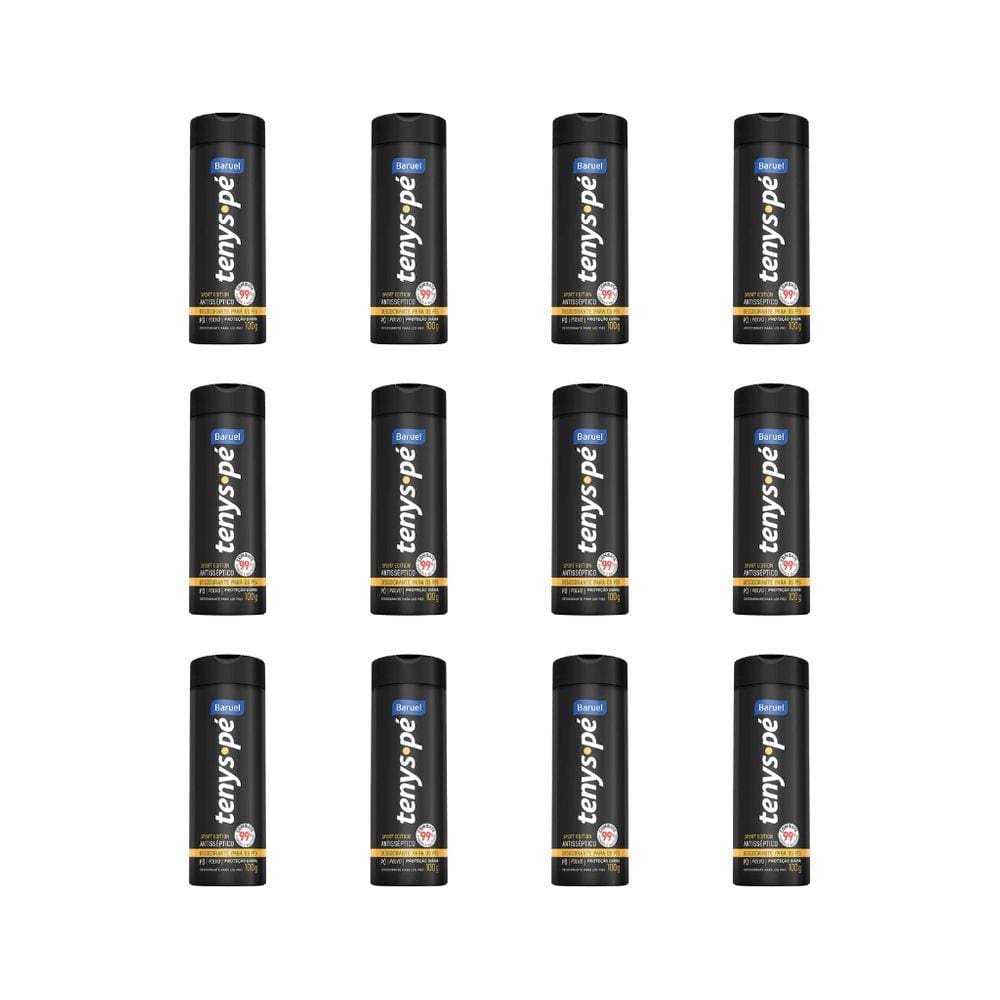 Talco Pes Tenys Pe Baruel Po 100g Sport Edition-Kit C/12un