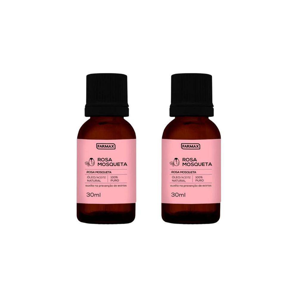 Óleo Corporal Farmax 30ml Rosa Mosqueta - Kit C/ 2un