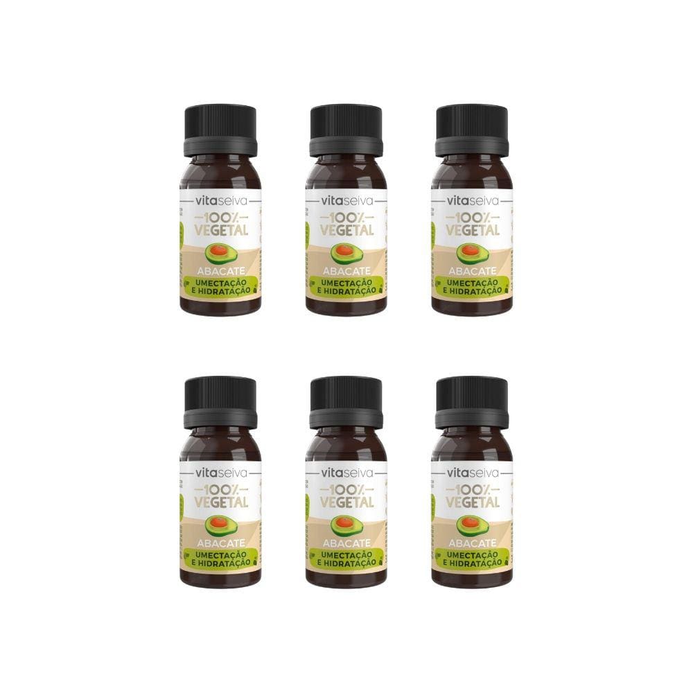 Oleo Capilar Vegetal Vita Seiva Abacate 30ml-Kit C/6un