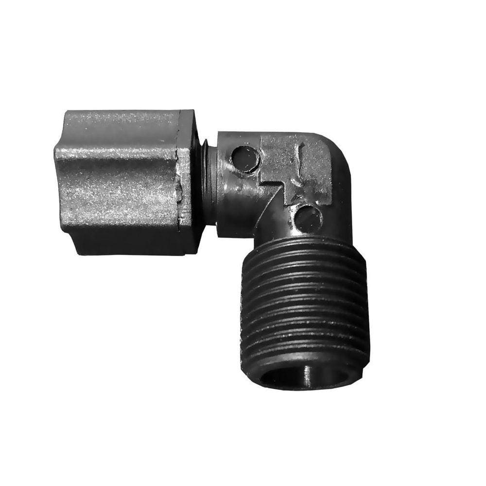 Conector Cotovelo Macho Nylon Mangueira De 1/4 Rosca 3/8