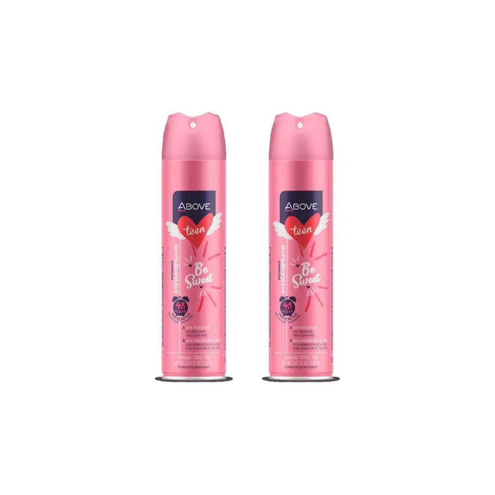Desodorante Aero Above Teen Antit Be Sweet 150ml-Kit C/2un