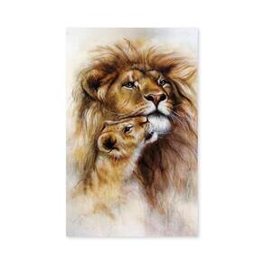 Quadro Tela Decorativa Mufasa E Simba 100X60Cm