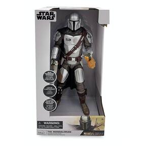 Boneco Mandalorian Articulado Com Luz E Sons