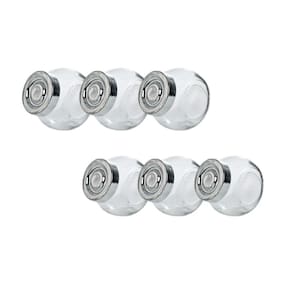 Kit Jogo De Porta Condimento De Vidro Com Tampa Cromada Com 6 Peças