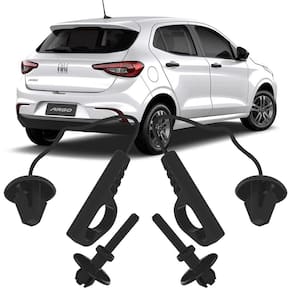 Kit 2 Pinos Com Cordão Para Tampão Porta Malas Argo 2017 2018 2019 2020 2021 2022 2023 2024