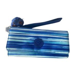 Carteira Kipling Rubi Large Regal Stripes Multi Azul