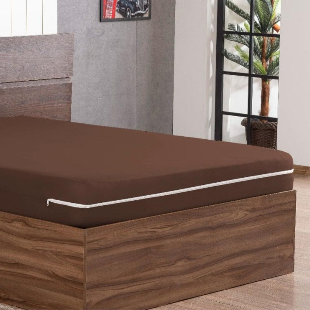 Capa Colchão Casal King Em Malha Zíper Estilo E Praticidade