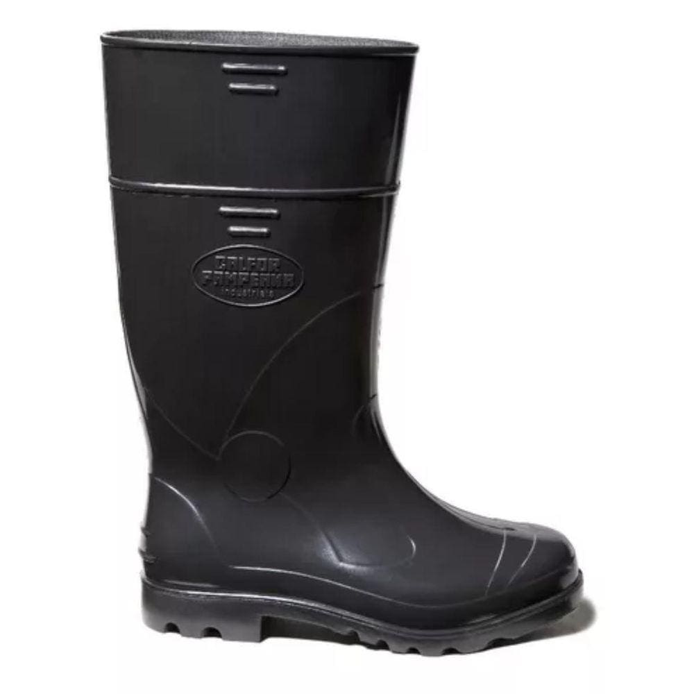 Bota Borracha Pvc Impermeavel Moto Limpeza C/Longo Preta 44