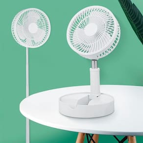 Ventilador Portátil Ajustável Dobrável, Recarregável Via Usb