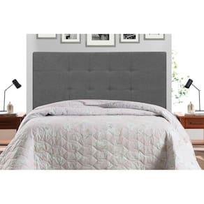 Cabeceira Barcelona 1,93 cinza king decoração super luxo linha quartos sofisticados - Jbe Moveis