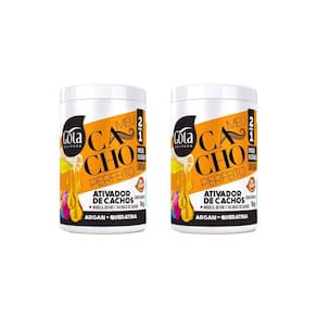 Ativador De Cachos Gota Dourada Argan E Querat 1000G-Kit/2Un
