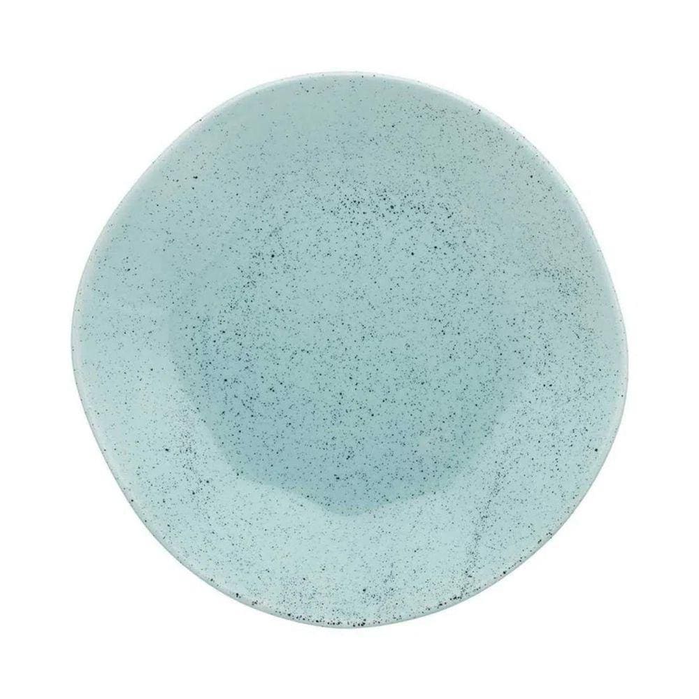 Prato Raso Oxford Ryo Blue Bay 27,5 cm Porcelana Azul Claro