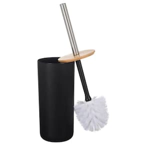 Escova Sanitária com Tampa de Bambu - Higiene e Sofisticação
