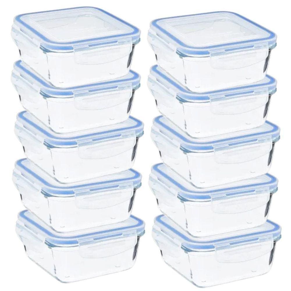 Pote de Vidro Hermético para Armazenamento de Alimentos