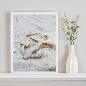 Quadro Decorativo Praia Foto Âncora 45X34Cm