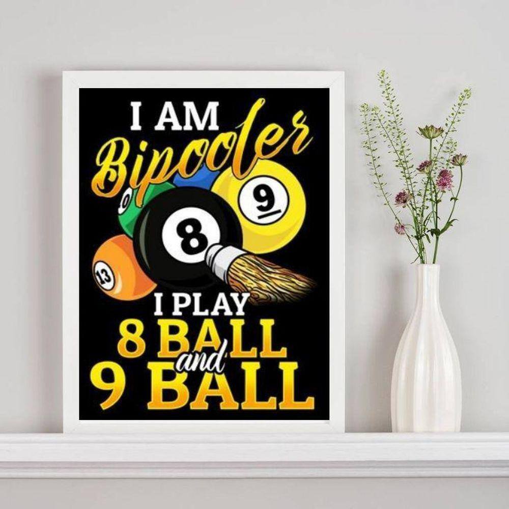 Quadro Decorativo Poster Bilhar Sinuca 33X24Cm