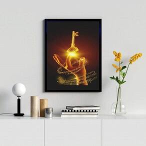 Quadro Decorativo Arquétipo Chave Mágica 24X18Cm - Com Vidro