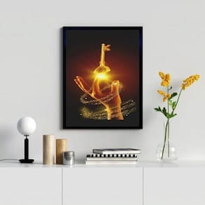 Quadro Decorativo Arquétipo Chave Mágica 33X24Cm - Com Vidro