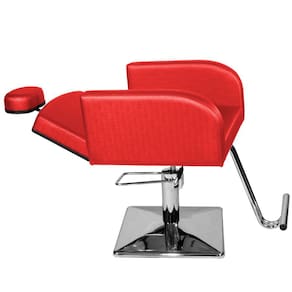 Cadeira Poltrona de Cabeleireiro Recl Destak Vermelho Facto