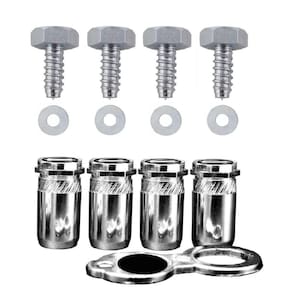 Kit Bico de Válvula Cromado Roda + Parafusos de Placa Honda