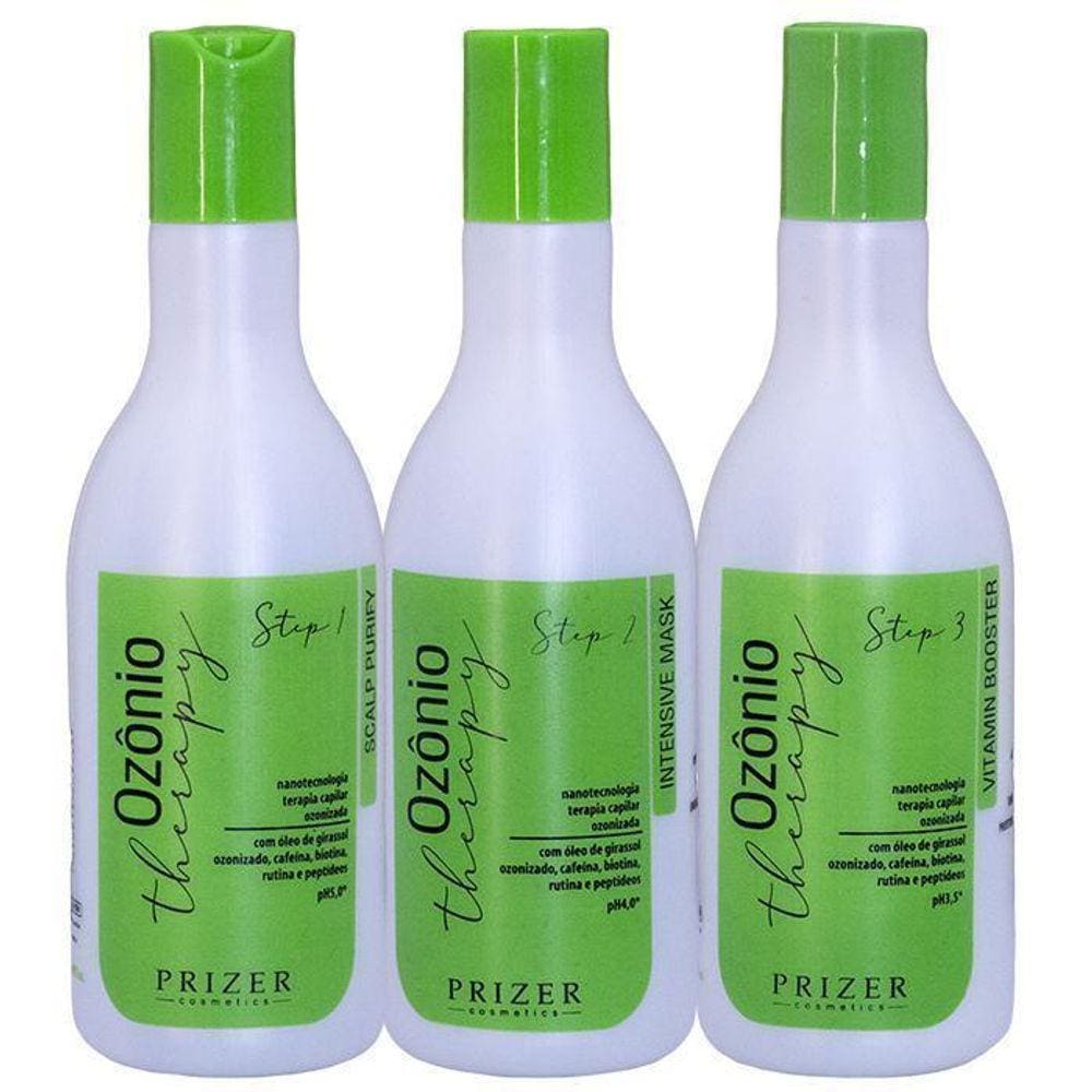Kit Therapia Capilar 3 Passos Prizer Cosmeticos
