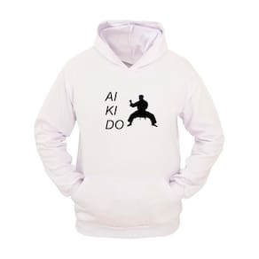 Moletom Masculino Capuz Canguru Estampa Aikido Conforto