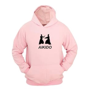Moletom Masculino Capuz Bolso Canguru Estampa Aikido