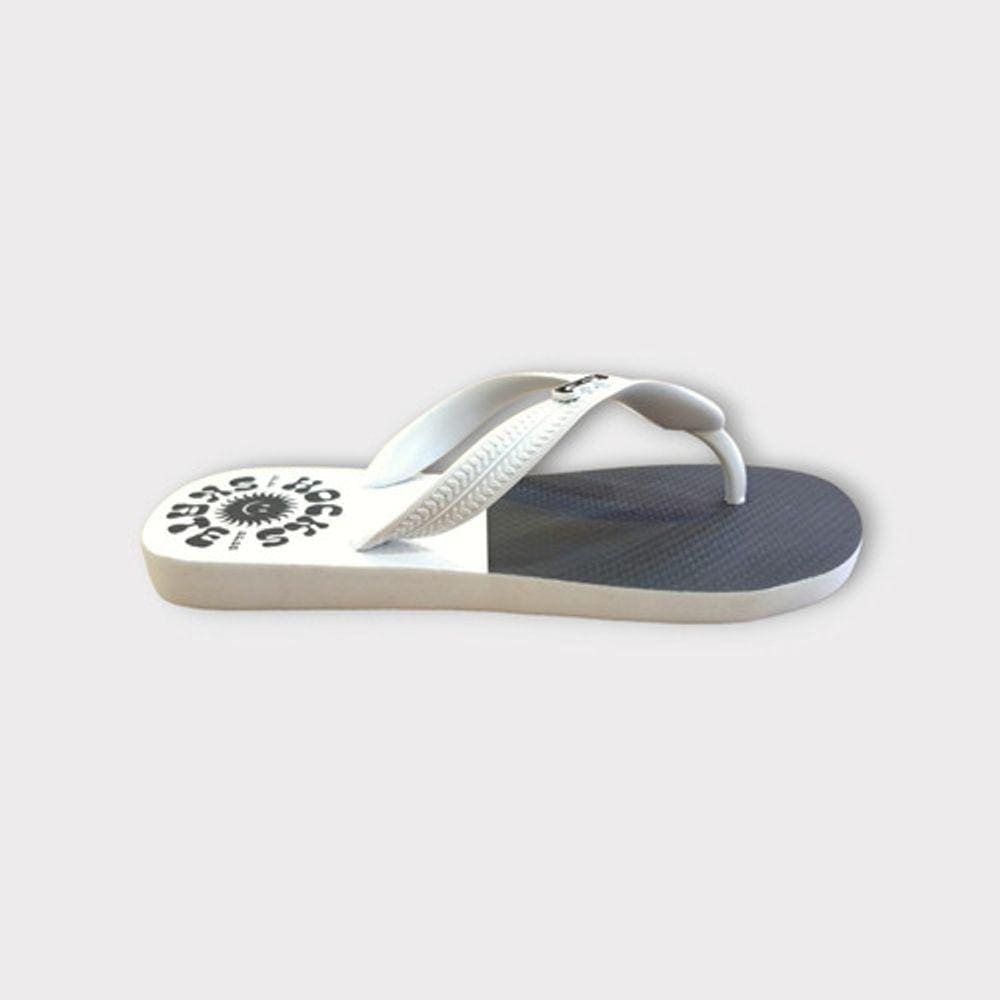 Chinelo Hocks Sol Branco E Preto