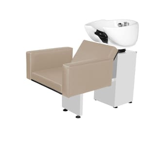Lavatório Salão de Beleza Evidence Liso Branco Pérola
