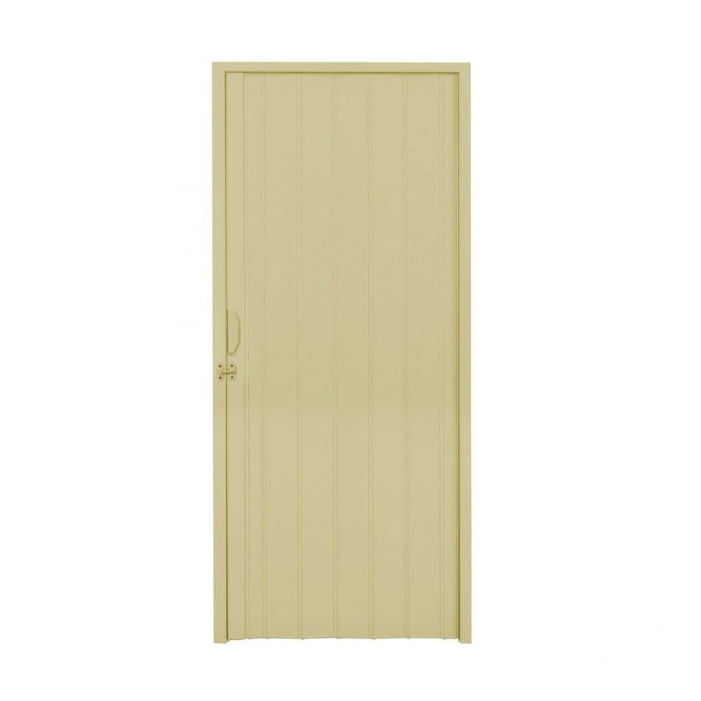Porta Sanfonada PVC Polifort 210 x 60cm Bege