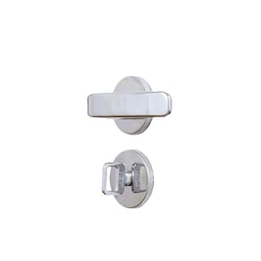 Fechadura para Banheiro Roseta Aço MGM Stilo Cromado