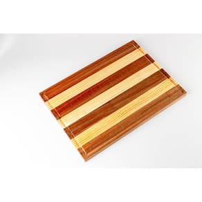 Tábua De Carne Para Churrasco 42cmx30cm De Madeira Pinus