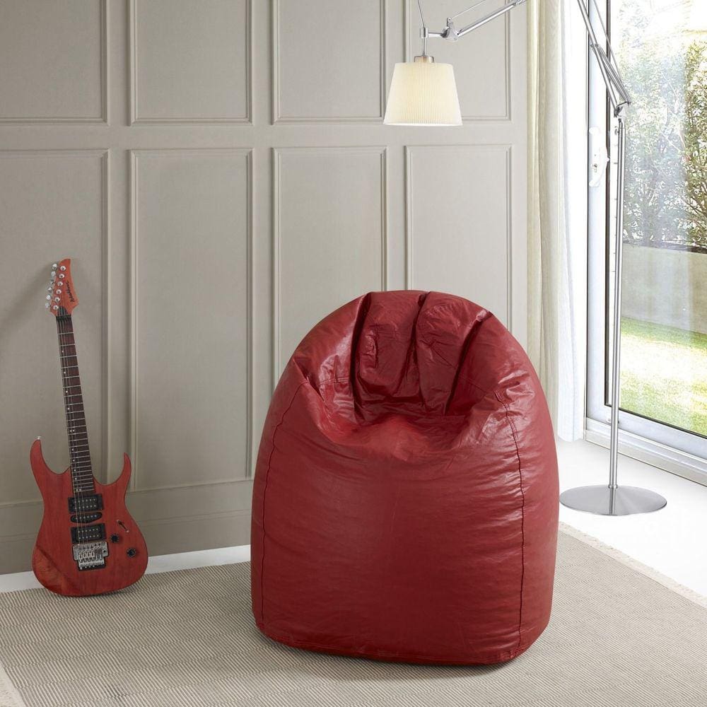 Puff Fofão 115cmx77cmx65cm Sintético Yescasa Vermelho