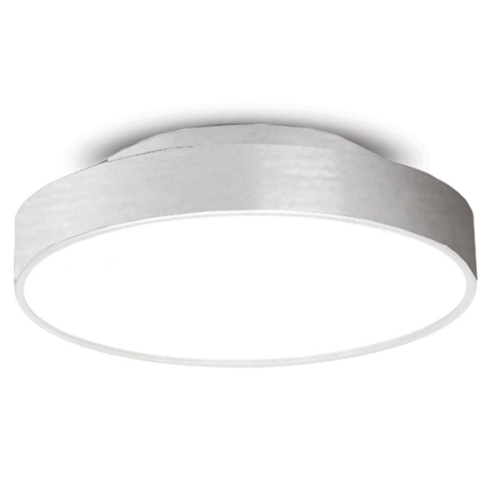 Plafon para 2 Lâmpadas Redondo 25cm 7651 Jd Molina Escovado