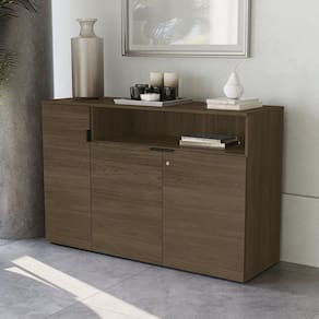 Armário para Escritório com Chave 3 Portas Office Kappesberg Carvalho/Munique