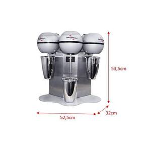 Batedor de Milk Shake Industrial 3 Hastes BMS-3-N 220v - Skymsen