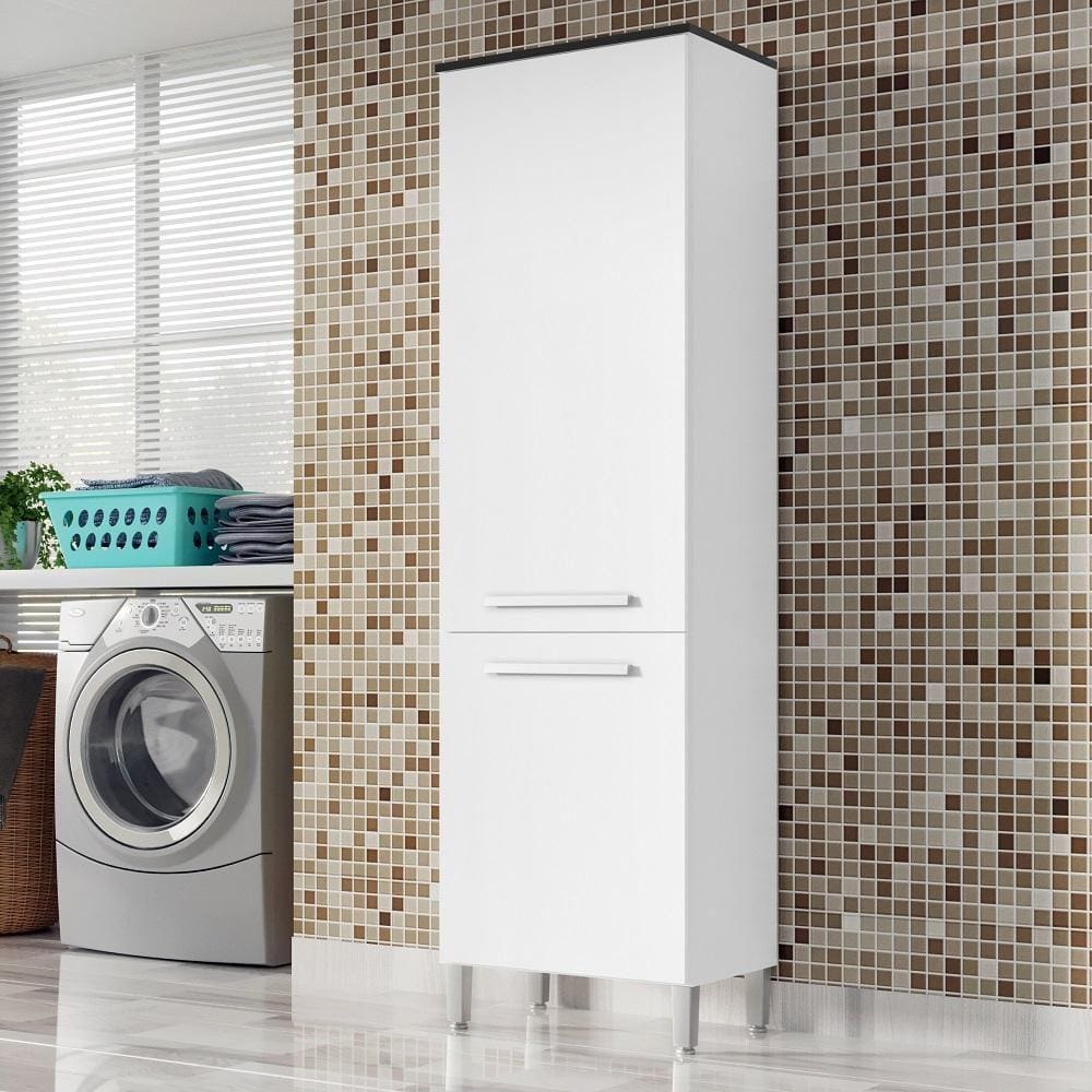 Armario Lavanderia Rebeca 2 Portas  1,96m  Pés Reguláveis