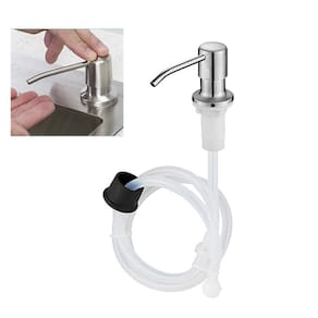 Dispenser Sabao Liquido Detergente Mangueira Pia Cuba Cozinha Banheiro Multiuso Bico Dosador Embutir