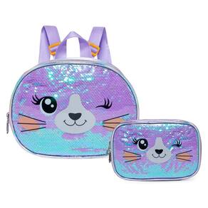 Lancheira Térmica + Estojo Box Leopardo Pack Me Sweet