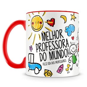 Caneca Personalizada Melhor Professora do Mundo