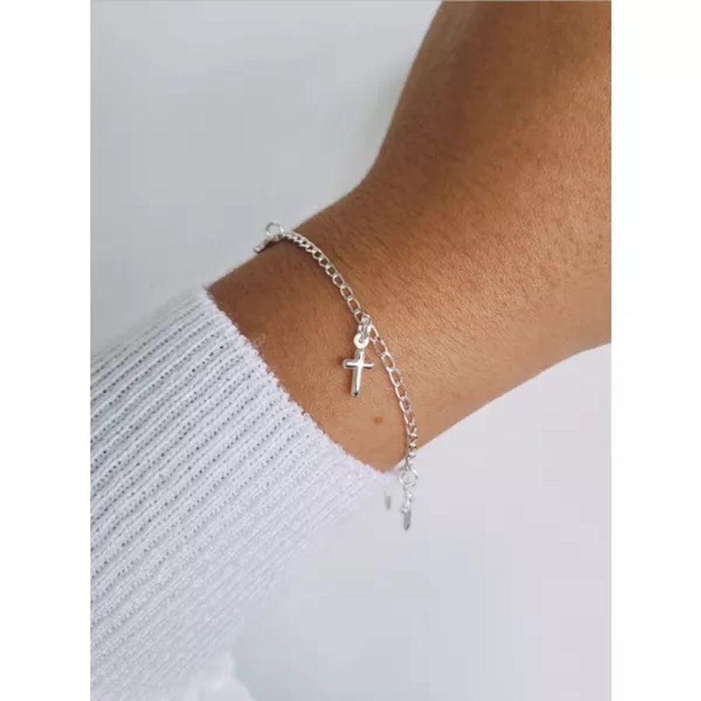 Pulseira Cruz Prata 925