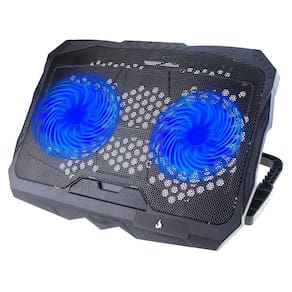 Suporte Para Notebook Rise Mode Galaxy Black X4 2 Fans LED Azul Até 17" - RM-CN-04-BB