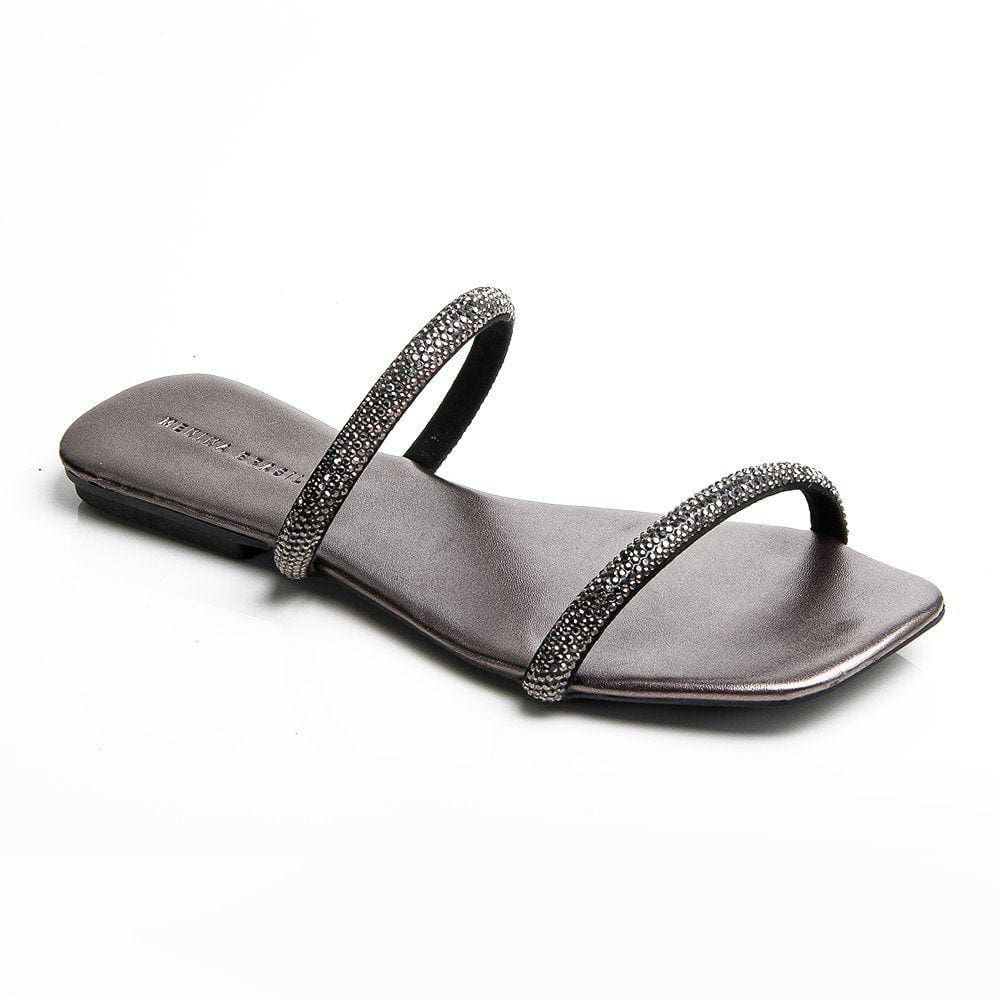 Rasteira Jac Grafite com Strass 2568