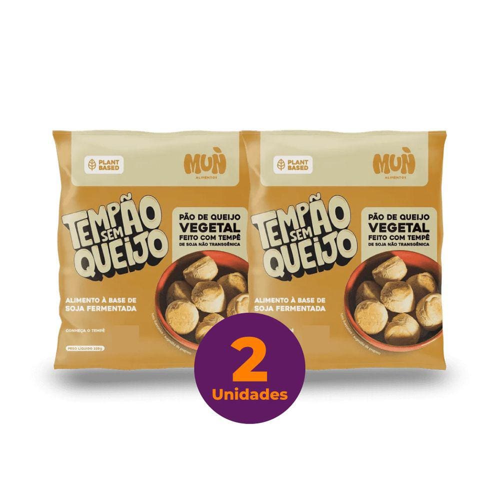Kit c/ 2 Pão de Queijo Vegano de Tempê Sem Lactose 250g