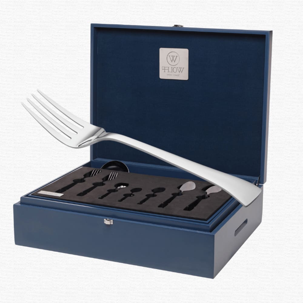 Faqueiro Aço Inox 101 Pç c/ Estojo Berna - Wolff