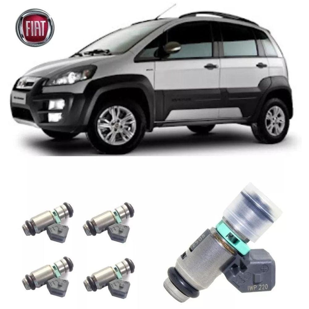 Kit Com 4 Bicos Injetores Punto 1.8 2010 Em Diante Iwp220