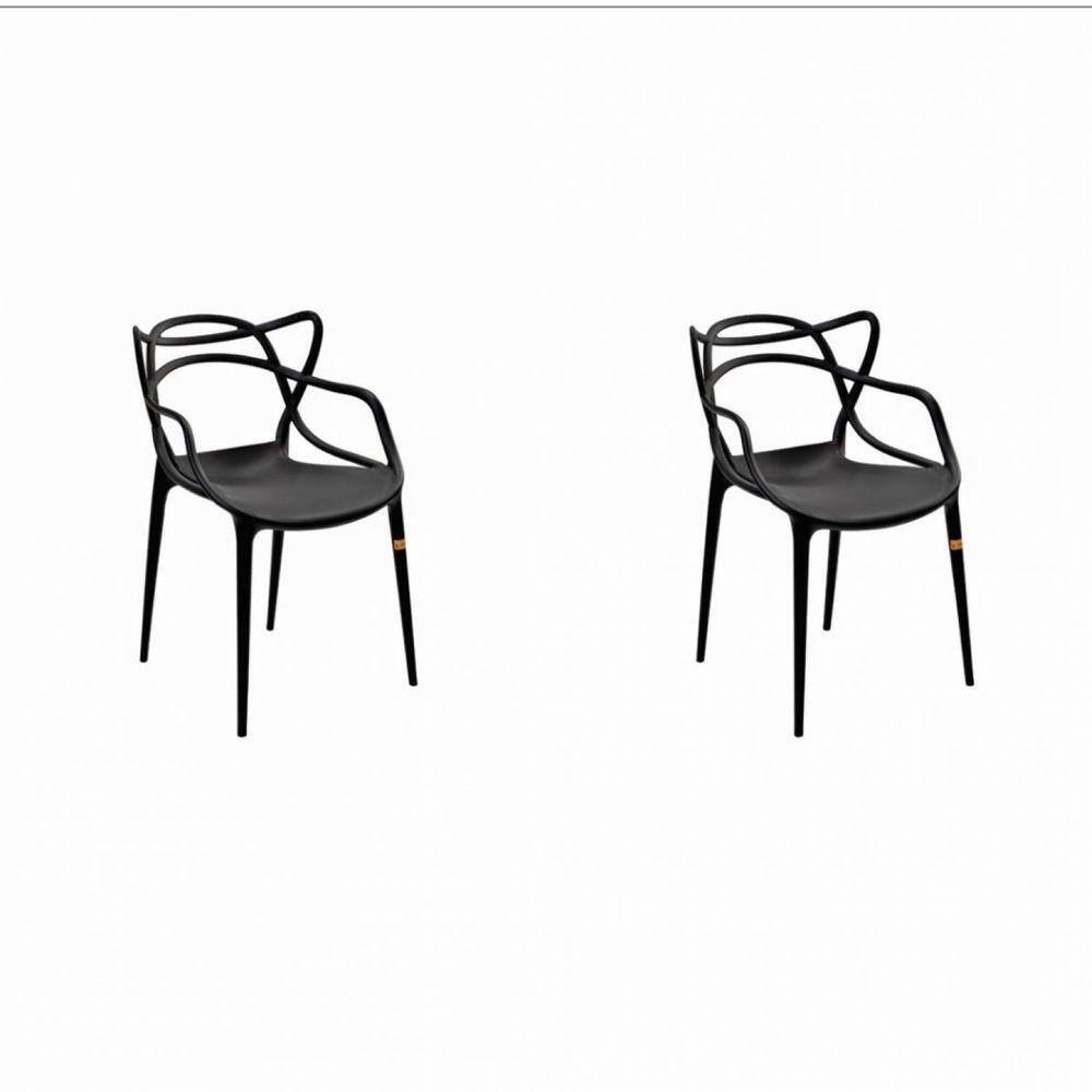 Conjunto 2 Cadeiras Allegra Rivatti Preto