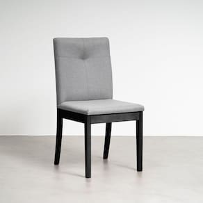 Cadeira Estofada Tiê Maxx CabeCasa MadeiraMadeira Preto/Cinza